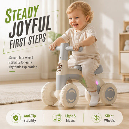 📢📢40% OFF !! ⏰Baby Toddler Balance Bike with Music & Lights