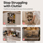 ⏰Multi-Tier Foldable Storage Organizer with Wheels