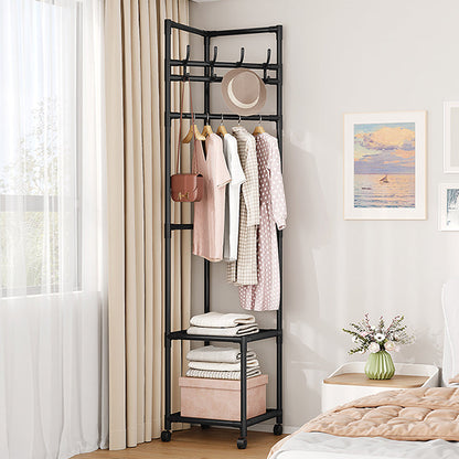 🛏️ Stop Piling Clothes on Chairs – This Slim Rack Holds Coats, Bags & Folded Stuff Without Eating Up Floor Space 🏠✨