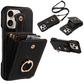 📢📢40% OFF !! ⏰ Crossbody Wallet Phone Case – RFID Blocking, Accordion Card Slot & Detachable Strap – Litchi Pattern PU Leather ✨