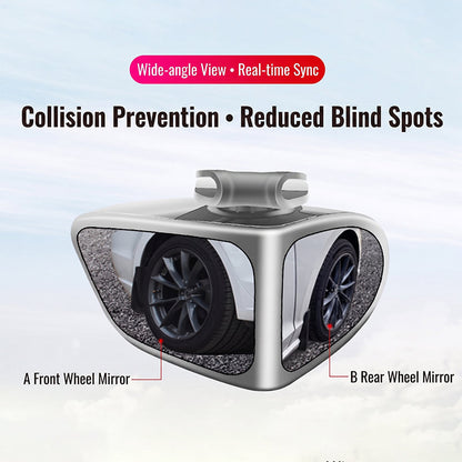 📢📢40% OFF !! ⏰Dual-Lens 360°Adjustable Blind Spot Mirror