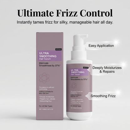 💇‍♀️ Ultra Smoothing Hair Serum for Dry & Frizzy Hair – 37% Improved Smoothness, Deep Hydration & Advanced Cuticle Repair – 100ml ✨