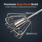 Stainless Steel Semi-Automatic Hand Egg Beater