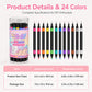 💥 24 Colors Dual Ended Nail Art Pens Set – Creative, Salon‑Quality, Easy DIY ✨