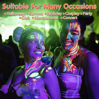 💥 Luminescent Water‑Soluble Body Painting Crayons – Fun, Skin‑Friendly, Easy‑to‑Wash ✨