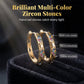⏰ Sparkling Zircon Hollow Hoop Earrings