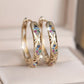 ⏰ Sparkling Zircon Hollow Hoop Earrings