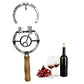 Vintage Wall-Mounted Horseshoe Wine Opener – Stylish, Decorative & Labor-Saving – Rustic Iron Design for Home Bar & Patio 🥂