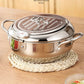 304 Stainless Steel Japanese Tempura Fryer Pot – Mini Deep Frying Pan with Thermometer & Oil Drain Rack
