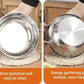 304 Stainless Steel Japanese Tempura Fryer Pot – Mini Deep Frying Pan with Thermometer & Oil Drain Rack