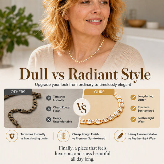💫 Women's Elegant Copper Plated Flat Chain Necklace – Timeless Shine, Premium Finish & Versatile Daily Wear – A Must-Have Accessory for Every Woman 💖
