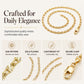 💫 Women's Elegant Gold Plated Flat Chain Necklace – Timeless Shine, Premium Finish & Versatile Daily Wear – A Must-Have Accessory for Every Woman 💖