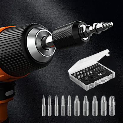 🔩 LIMITED‑TIME 50% OFF! ⚡ 22PCS Screw Extractor Set – 4341 Alloy Steel, Remove Rusted & Stripped Bolts ✨