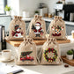 Christmas Drawstring Gift Bags – Festive Santa & Reindeer Prints, Double Drawstring Closure & Durable Fabric – Holiday Cheer in Every Gift ✨