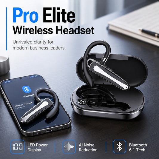 👂 Ergonomic Ear-Hook — All-Day Comfort, Zero Pressure