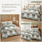 📢📢50% OFF !! ⏰All Season Brushed Floral Bedding Set 2 or 3 Piece Duvet Cover and Pillowcase Set🌿