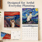 📅 19,842 Sold – 2027 Funny Cat Meme Calendar – Cheerful Painterly Art, Easy Monthly Planning & Gift-Ready 🎁