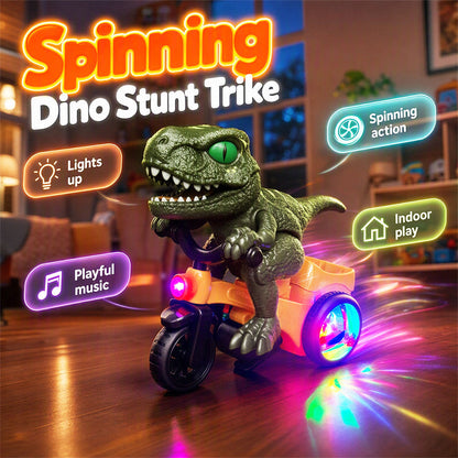 ✨ Electric Dinosaur Tricycle Toy – 360° Spin, Lights & Music, Sturdy 🛞