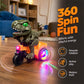 ✨ Electric Dinosaur Tricycle Toy – 360° Spin, Lights & Music, Sturdy 🛞