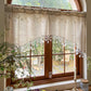 ⏰Versatile Country Style Curtain with Star Lace Trim⭐️