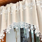⏰Versatile Country Style Curtain with Star Lace Trim⭐️