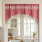 ⏰Versatile Country Style Curtain with Star Lace Trim⭐️