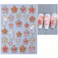5D Floral Nail Stickers
