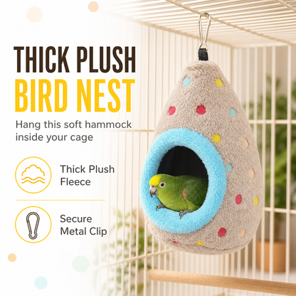 📢📢40% OFF !! ⏰ CCHanging Bird Nest Hammock – Warm cotton & egg‑shaped comfort ✨