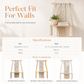 📢📢40% OFF !! ⏰Bohemian Hand Woven Macrame Wall Hanging Floating Shelf for Books and Plants Living Room Decor