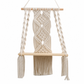 📢📢40% OFF !! ⏰Bohemian Hand Woven Macrame Wall Hanging Floating Shelf for Books and Plants Living Room Decor