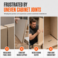 📢📢BUY 1 GET 1 FREE！！⏰Wardrobe Cabinet Side Filler Panel Installation Locator and Stepped Positioning Plate for Precise Hole Alignment