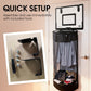 ⏰Over-the-Door Basketball Laundry Hamper