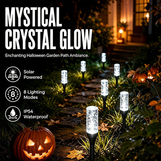 ✨ Solar Bubble Pathway Light – Auto On/Off, Decorative, Weatherproof 🌙