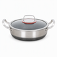 💥 Thickened Stainless Steel Nonstick Stir Fry Pan with Lid – Flat Bottom Cooking Wok with Dual Handles, Tri-Ply Thermal Core, Laser-Etched Scratch-Resistant Surface & Even Heat Distribution 🍳