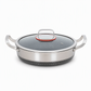 💥 Thickened Stainless Steel Nonstick Stir Fry Pan with Lid – Flat Bottom Cooking Wok with Dual Handles, Tri-Ply Thermal Core, Laser-Etched Scratch-Resistant Surface & Even Heat Distribution 🍳