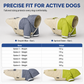 ☔ Waterproof Colorblock Dog Raincoat – Windproof, Breathable, Full Protection ✨