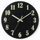 🕰️12-Inch Silent Wooden Wall Clock – Luminous Glow & MDF Wood Grain✨