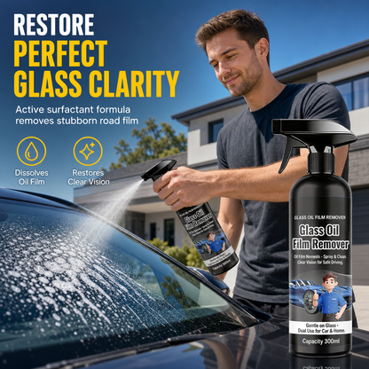 👀 Car Glass Oil Film Remover Spray – Powerful, Fast-Acting, Anti-Glare ✨