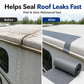 Cold-resistant, flexible, strong elongation – seals roofs in hot & cold climates. 💧