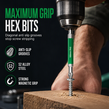 Magnetic Impact Resistant Phillips Screwdriver Bit Set Non Slip Twill High Hardness Cross Drill Bits for Electric Screwdrivers