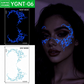 📢 BUY 1 GET 1 FREE !! ✨ Halloween Luminous Face Tattoo Stickers – Glow In Dark, Waterproof, Easy Apply 🎃