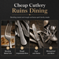 🥂304 Stainless Steel Cutlery Set – Elegant Slim-Design Knives, Forks & Spoons
