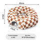 Removable and Washable Donut Cat Tunnel Bed Round Pet Nest Cushion Mat for Indoor Cats