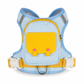 🎒 Vest Style Pet Backpack Harness – Breathable, Reflective, No-choke 🌙