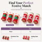 Christmas Knitted Chair Leg Covers with Felt Pads Non Slip Thickened Table Feet Socks Floor Protectors 4-Piece Set