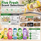 🐾 Cat Litter Deodorizing Granules – Easy Sprinkle-On Odor Control in Five Fresh Scents 🌿🏠