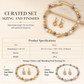 ✨ Vintage Floral Jewelry Set – Pearl Crystal Accent, Elegant, Long-Lasting Shine 💫