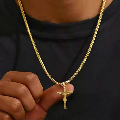 ✨ Crucifix Pendant Necklace – Timeless Faith Symbol, Tarnish Resistant, Solid Build ✨