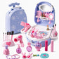 Girls Vanity Toy Set with Dolls and Beauty Accessories